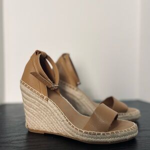 Tan Wedge Sandals
